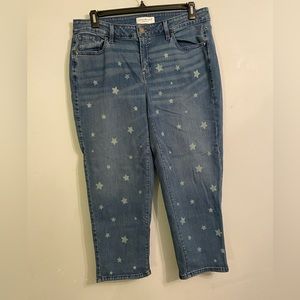 Lane Bryant - Size 16 - Straight Crop - Star Pattern - High Rise - Stretch